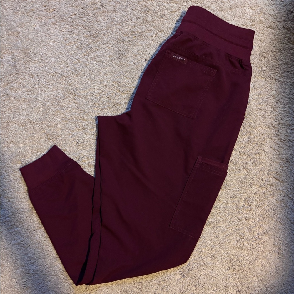 Jaanuu Burgundy Jogger Pants
